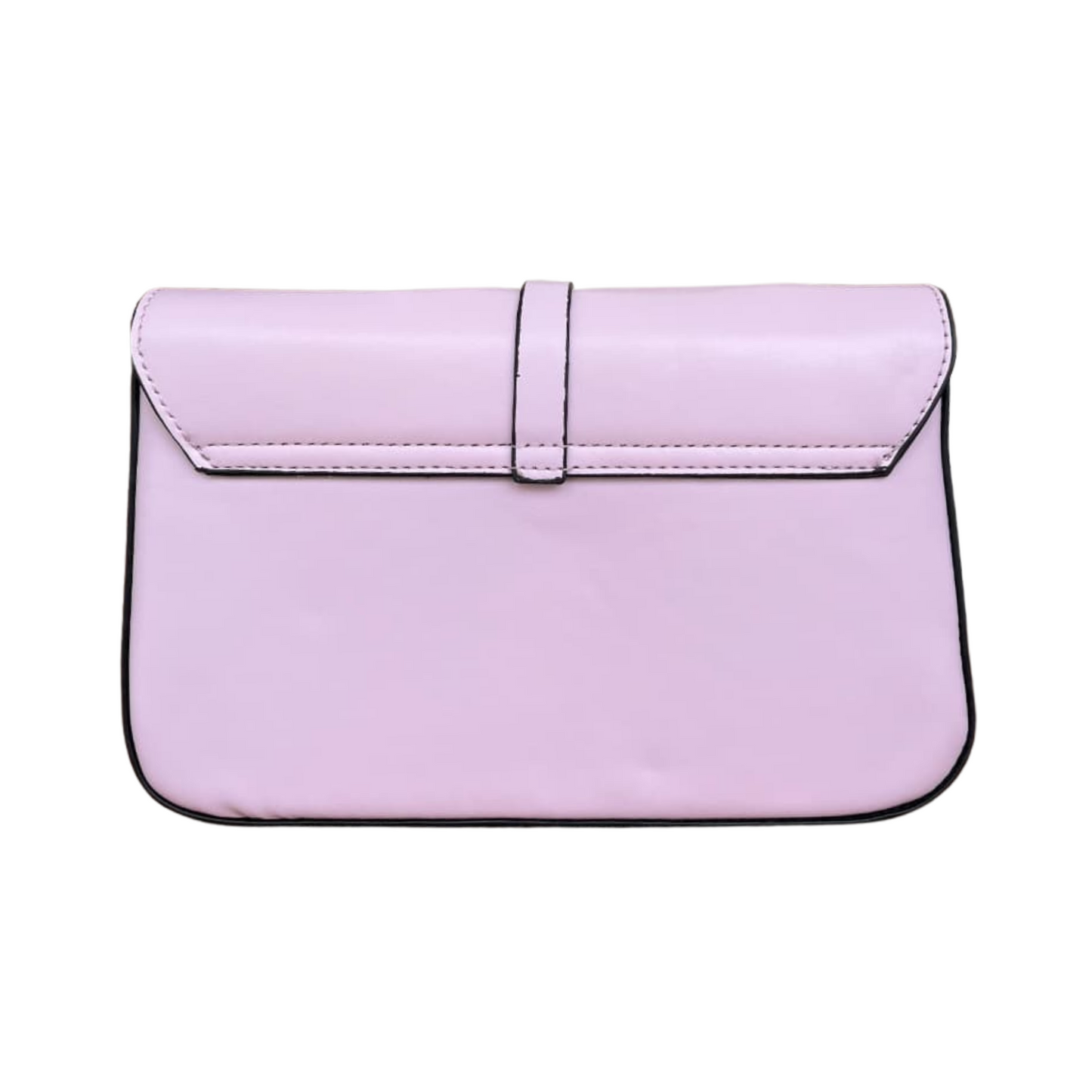 Elegant Light Pink PU Leather Sling Bag