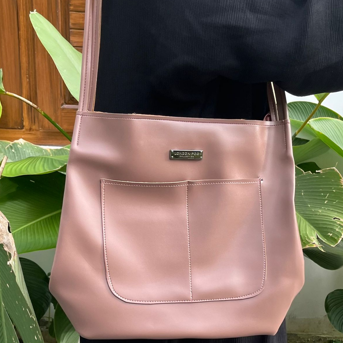 Shoulder Bag with Front Pocket