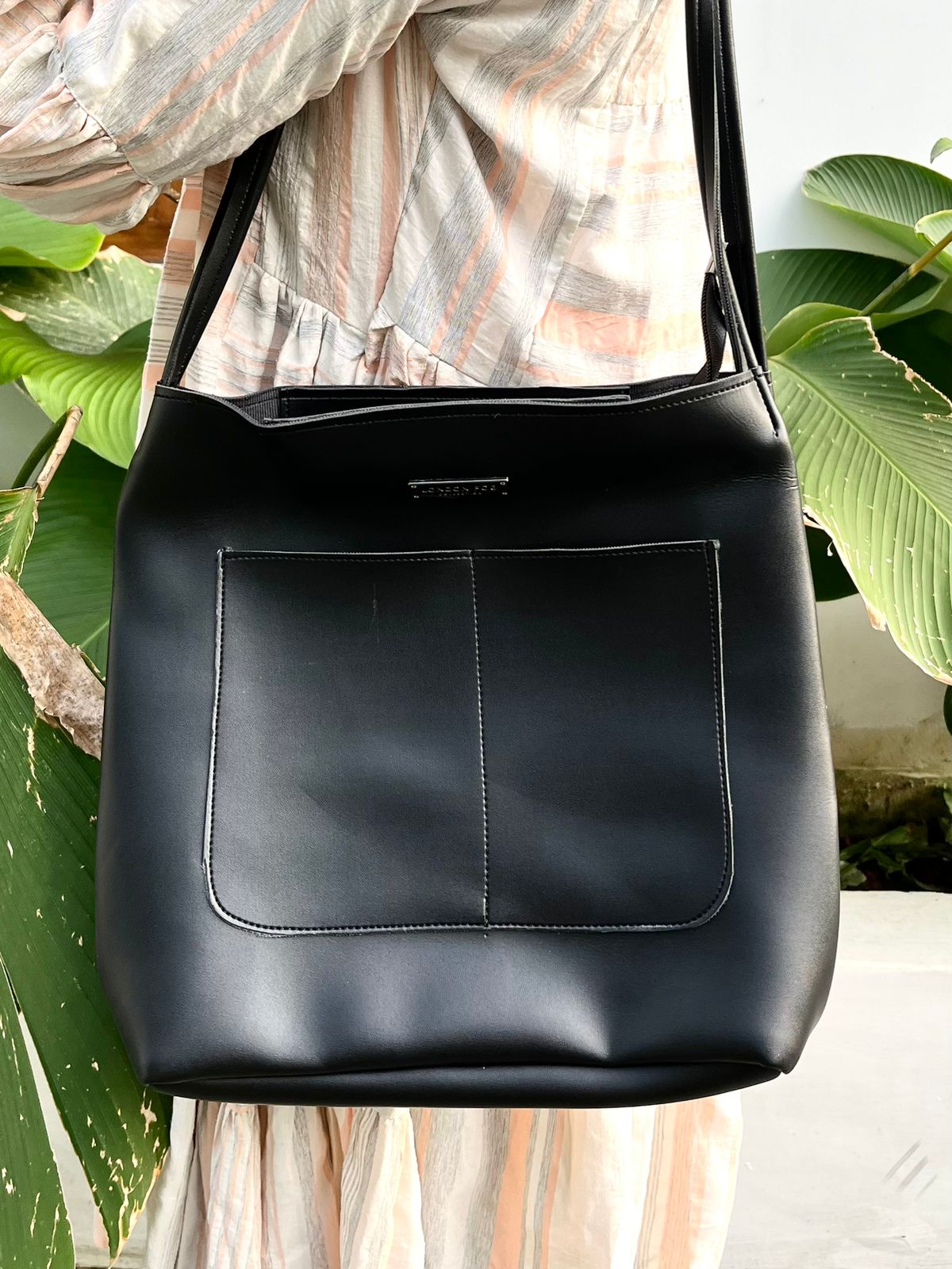 Shoulder Bag with Front Pocket