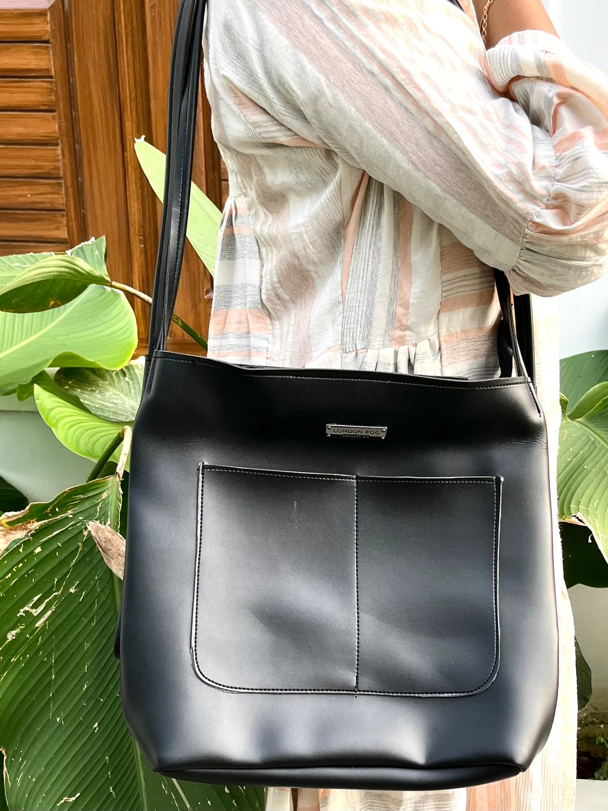 Shoulder Bag with Front Pocket