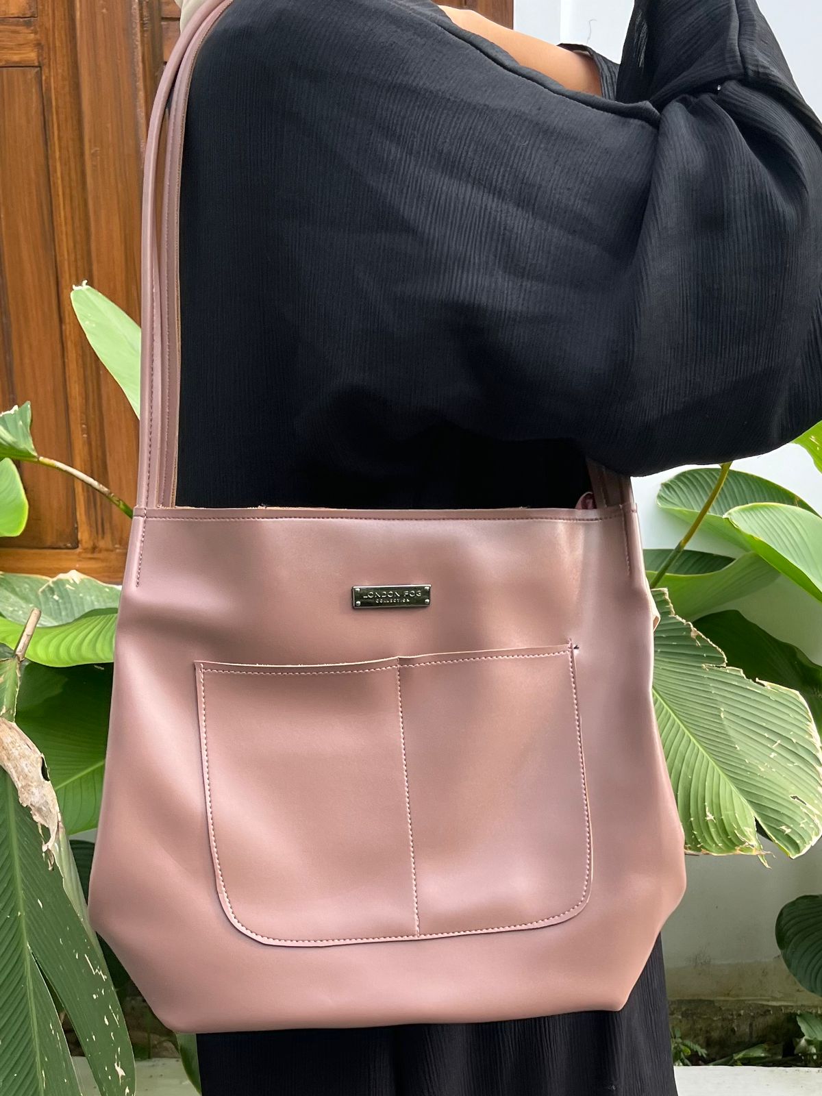 Shoulder Bag with Front Pocket