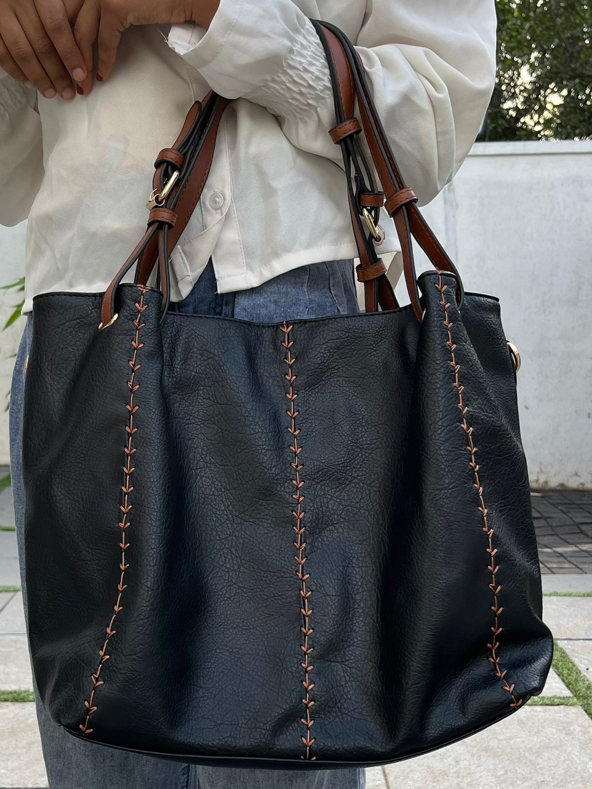 Premium High Quality Leather Black Bag