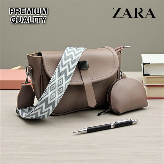 Trendy Crossbody Handbag with Detachable Strap