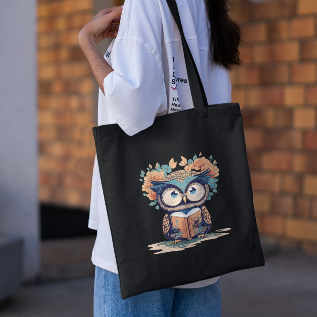 Owl Reading Tote